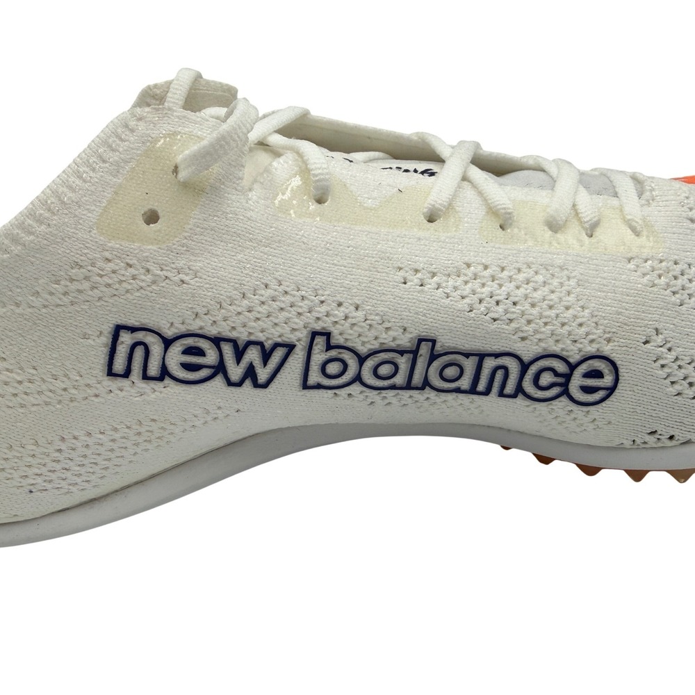 New Balance MD800v8 Running Spikes Mens 10.5 White Yellow New FuelCell MMD800W8 - Picture 14 of 16